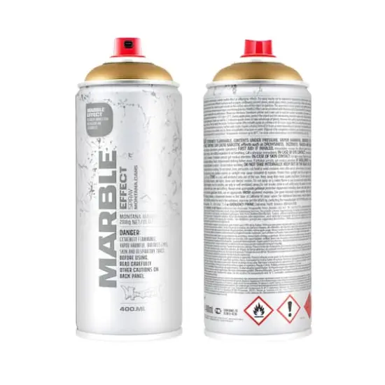 Montana&trade; Cans Marble Effect Spray Paint, 400mL Gold {1}