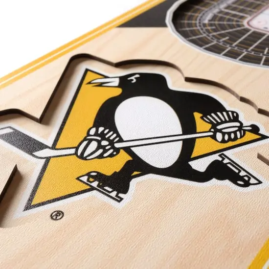 19" NHL 3D StadiumView Banner Pittsburgh Penguins {6}
