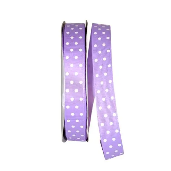 JAM Paper 7/8" x 50yd. Grosgrain Confetti Dots Ribbon Turquoise {2}