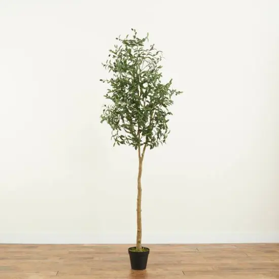 8ft. Potted Artificial Olive Tree {7}
