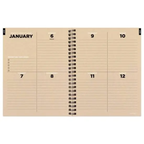 TF Publishing 2025 Medium Classic Composition Weekly Monthly Spiral Planner {4}