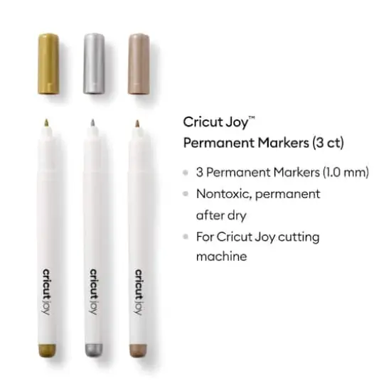 Cricut Joy&trade; 3 Color Permanent Metallic Marker Set {3}