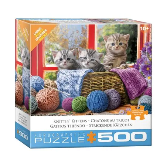 Knittin' Kittens Large Pieces Puzzle: 500 Pcs {3}