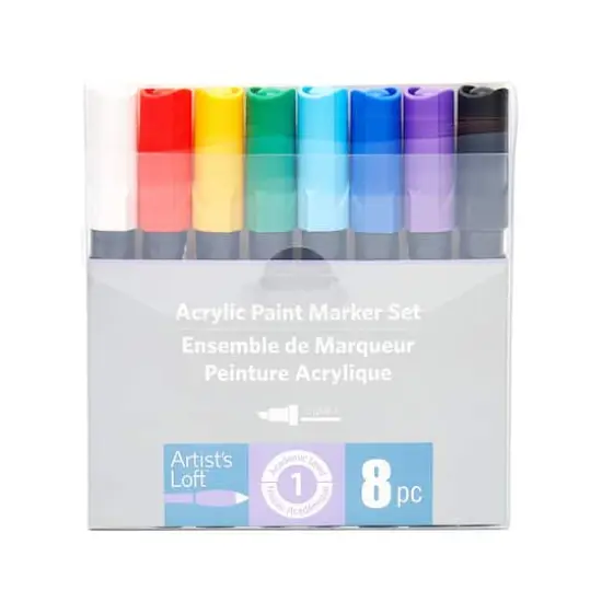 Chisel Tip 8 Color Paint Marker Set by Artist's Loft&trade; {1}