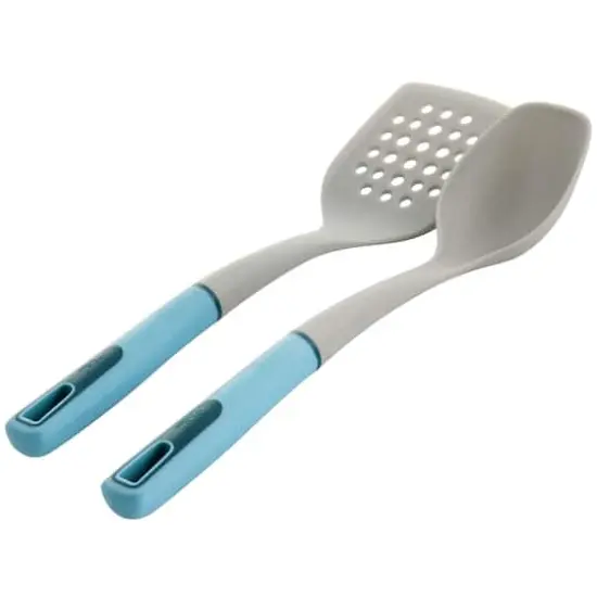 Spice by Tia Mowry Savory Saffron Blue 16 Piece Ceramic Nonstick Cookware Set {4}