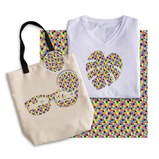 Cricut&reg; Infusible Ink&trade; Transfer Sheet Patterns, Triangle Brights {8}