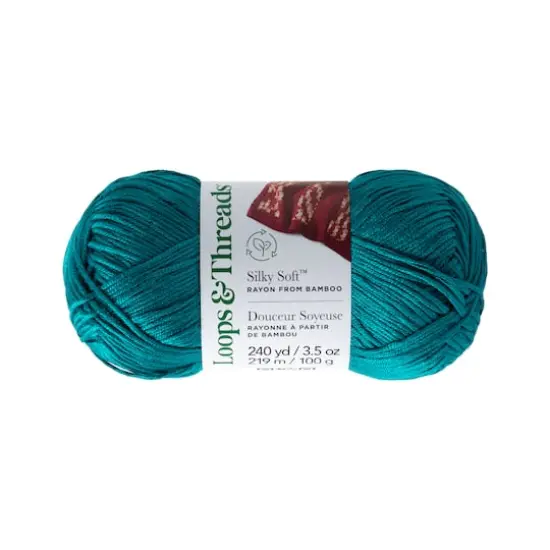 Silky Soft&trade; Yarn by Loops & Threads&reg; Deep Lake {1}