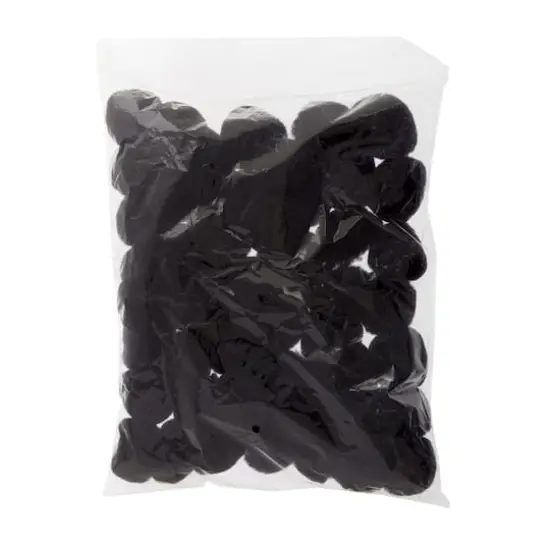 John Bead 2" Pom Poms, 50ct. Black {5}