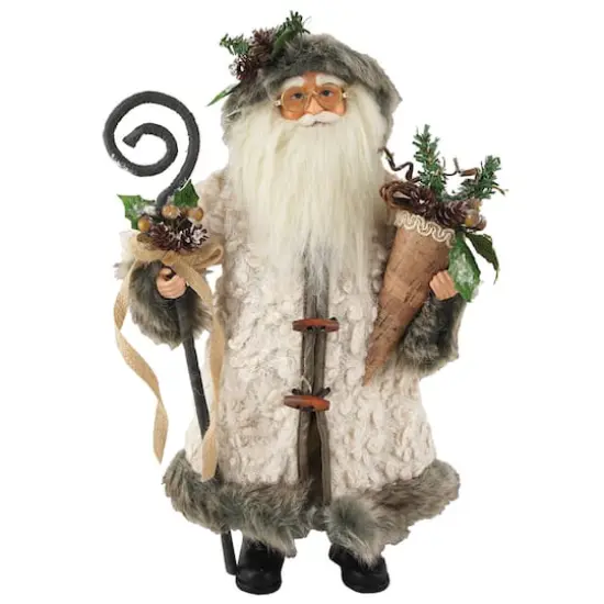 Santa's Workshop 16" Gathering Woodsman Santa Figure {1}