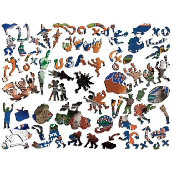 College Football Wooden Retro Series 333 Piece Jigsaw Puzzle Florida Gators {4}
