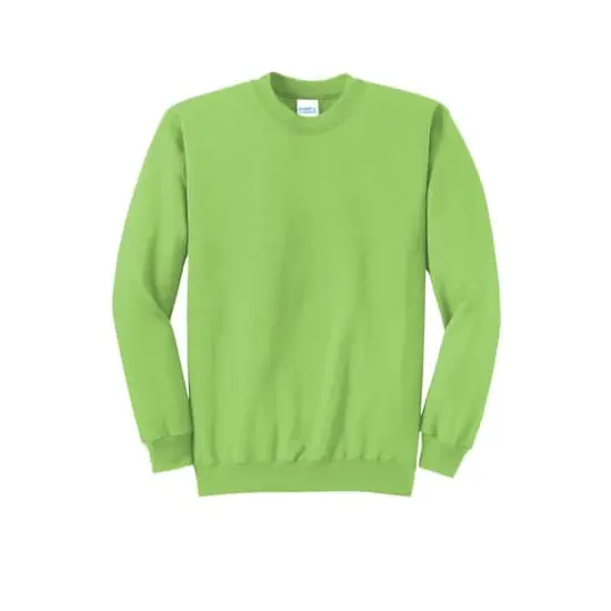 Port & Company&reg; Brights Core Fleece Crewneck Sweatshirt Lime {1}