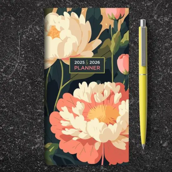 TF Publishing 2025-2026 Small Spring Peony Monthly Pocket Planner {9}