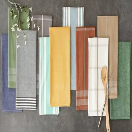 DII&reg; Classic Oversized Woven Dishtowels Set Lemongrass {6}