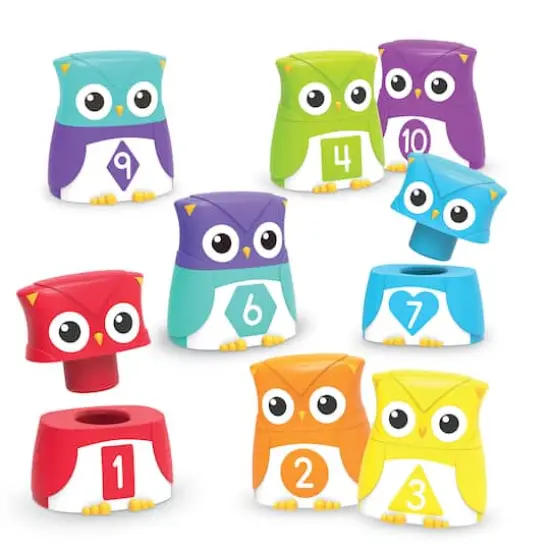 Learning Resources Snap-n-Learn Rainbow Owls {3}