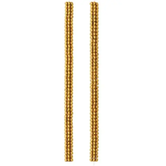 Gold Bumpy Metal Rondelle Beads, 6mm by Bead Landing&trade; {4}
