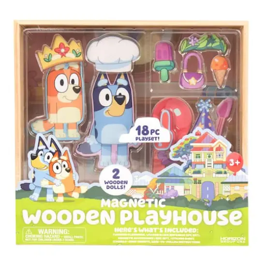 Bluey Magnetic Wooden Playhouse Set {1}