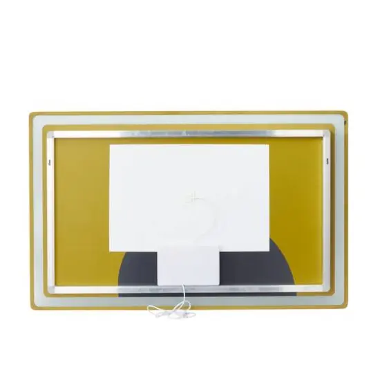 Clear Glass Modern Anti Fog Mirror, 47" x 2" x 30" {8}