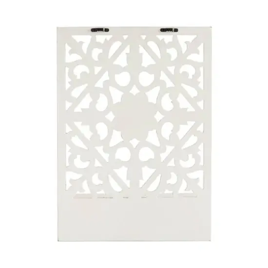 Habitat Decorative Vertical White Carved Wall Hanging {7}