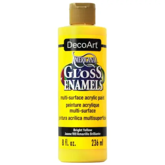 DecoArt&reg; Americana&reg; Gloss Enamels&reg; Acrylic Paint Bright Yellow {1}