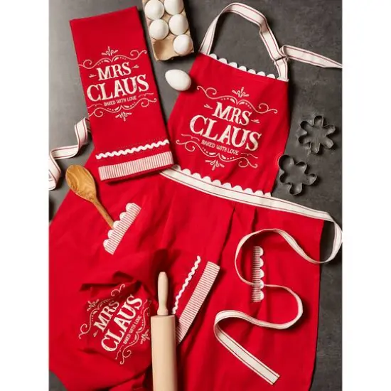DII&reg; Mrs. Claus Chef Kitchen Set {10}