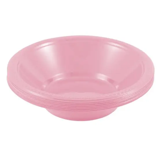JAM Paper 7" Plastic Bowls, 20ct. Baby Pink {4}