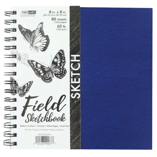 Pro Art&reg; Premium Wire-Bound Field Sketchbook, 8" x 8" {1}