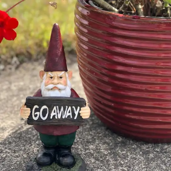 Santa's Workshop 9.3'' Gnome Go Away Accent {3}