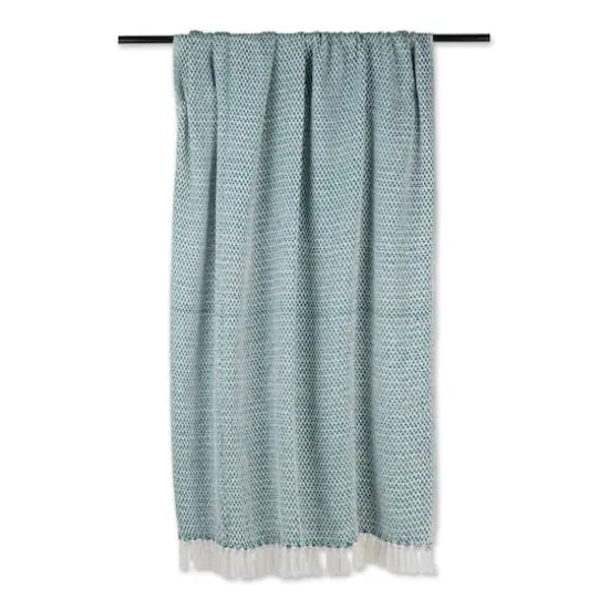 DII&reg; Woven Throw Teal {4}