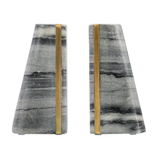 Hello Honey&reg; 6" Modern Marble Bookend Set {5}