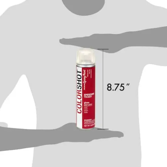 COLORSHOT&reg; Premium Gloss Spray Paint Speeding Ticket {7}