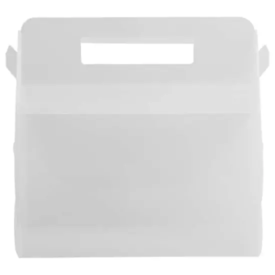 JAM Paper Plastic Lunchbox Clear Grid {4}