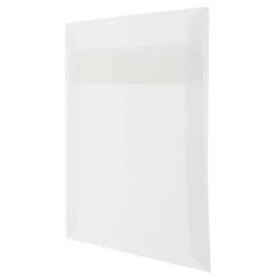 JAM Paper 9.5" x 9.5" Clear Square Translucent Vellum Envelopes, 25ct. {3}