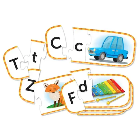 Learning Resources Upper 'n Lowercase Alphabet Puzzle Cards {4}