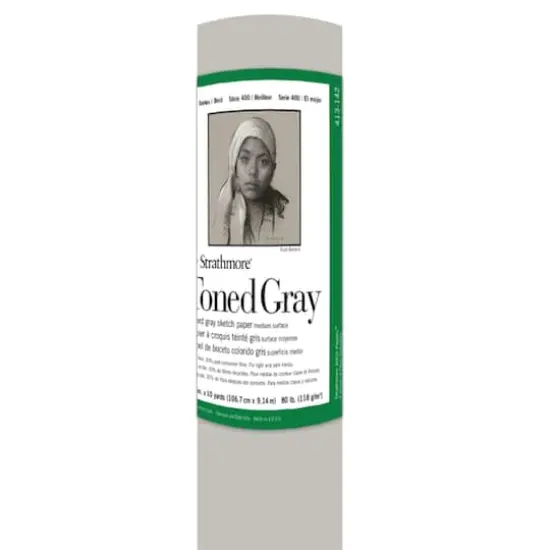 Strathmore&reg; 400 Series Toned Gray Sketch Paper Roll, 42" x 10yd. {1}