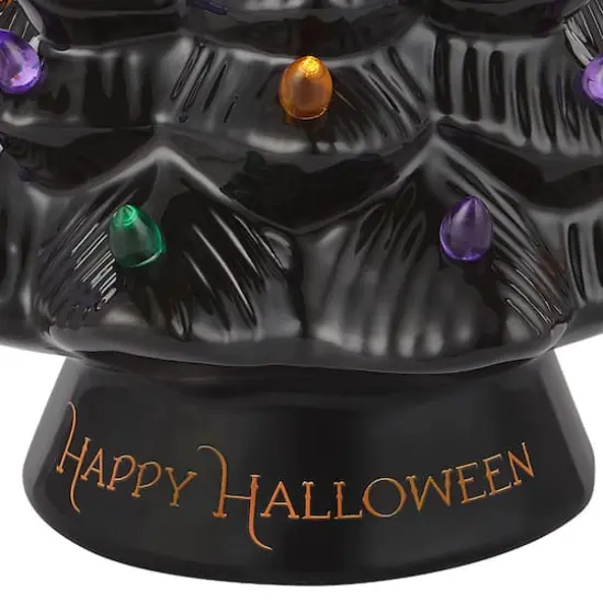 Mr. Halloween 11.6" Black Battery Operated Ceramic Tree {3}