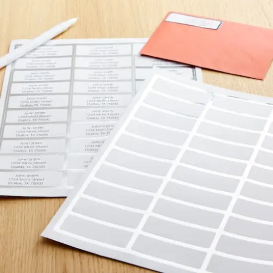 Silver Foil Address Label Stickers by Recollections&trade; {3}