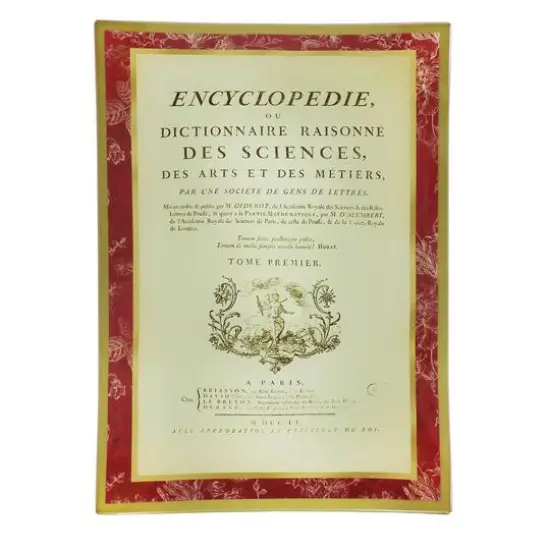 6" x 9" Encyclopedie Decorative Plate by Ashland&reg; {1}