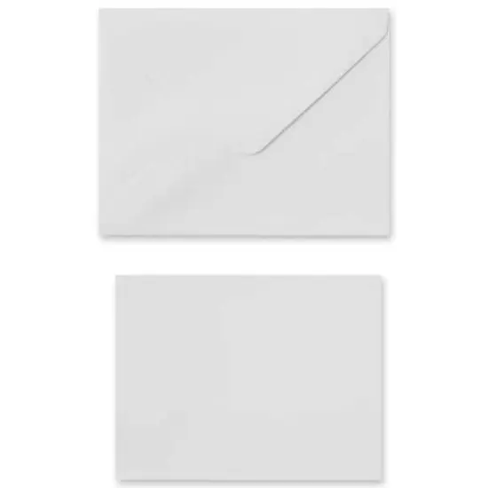 50 Sets of White Flat Cards & Envelopes by Recollections&trade;, 5" x 7" {4}