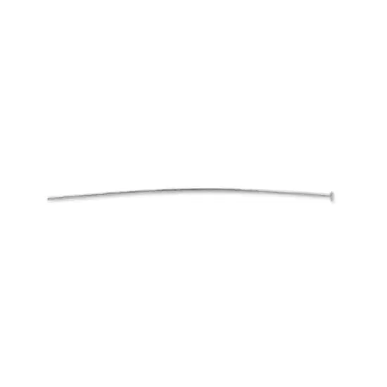 Beadalon&reg; Silver-Plated Flat Head Pins, 72ct. {1}