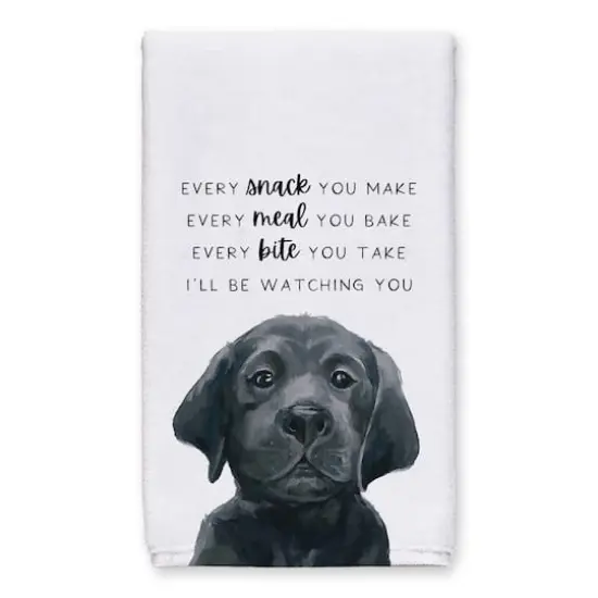 Black Lab Puppy 16" x 25" Towel Set {3}