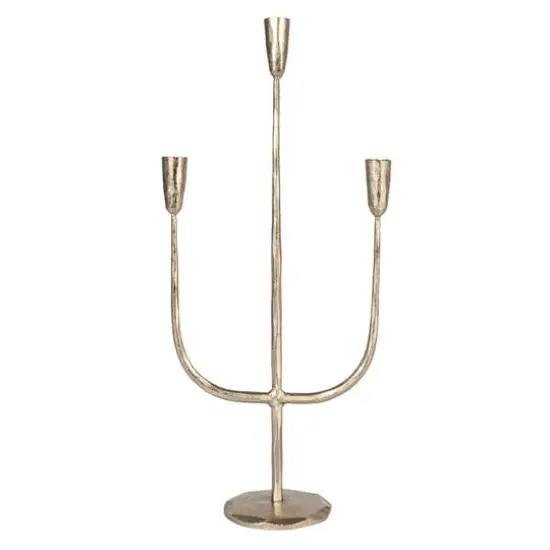 Hello Honey&reg; 21.5" Silver Metal Candelabra {10}