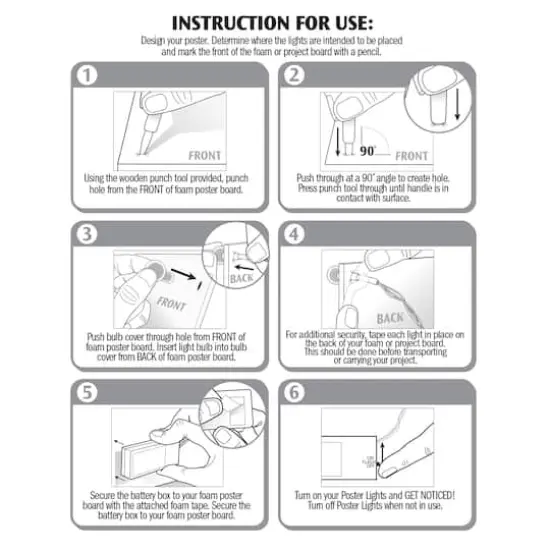 ArtSkills&reg; 14ct. White Marquee String Lights {6}