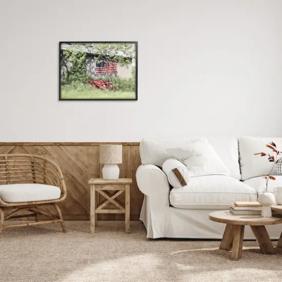 Stupell Industries Americana Lush Country Greenery Framed Giclee Art Black {3}