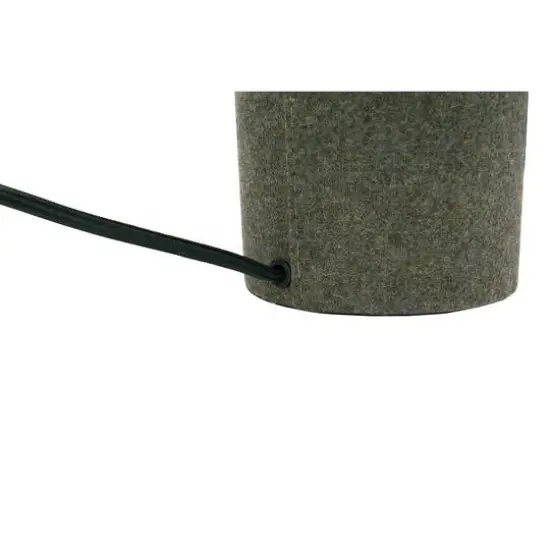 Hello Honey&reg; Gray Wool Blend Table Lamp & Shade Set {5}