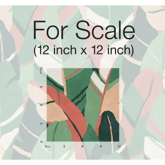 RoomMates Hearts of Palm Peel & Stick Wallpaper Green/Red {8}