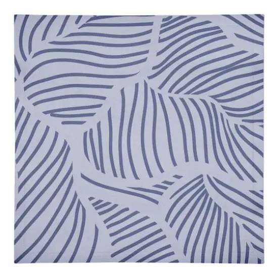 Blue Fronds 10" x 10" Cotton Twill Napkin {1}