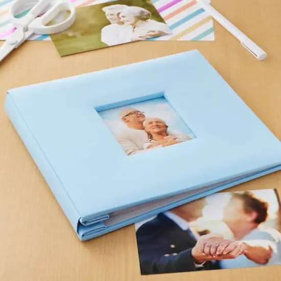 8" x 8" Cloth Scrapbook Album by Recollections&reg; Light Blue {3}