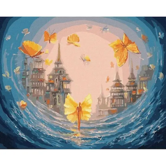 Ideyka Butterflies of the Soul Painting by Numbers Kit {1}