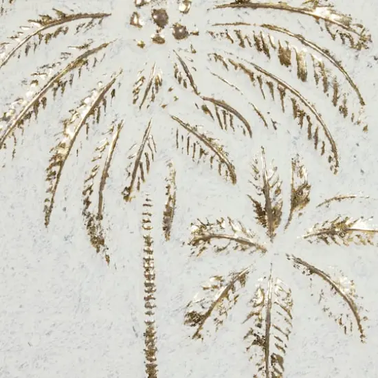 33" Gold Iron Coastal Palm Trees Wall D&eacute;cor {4}