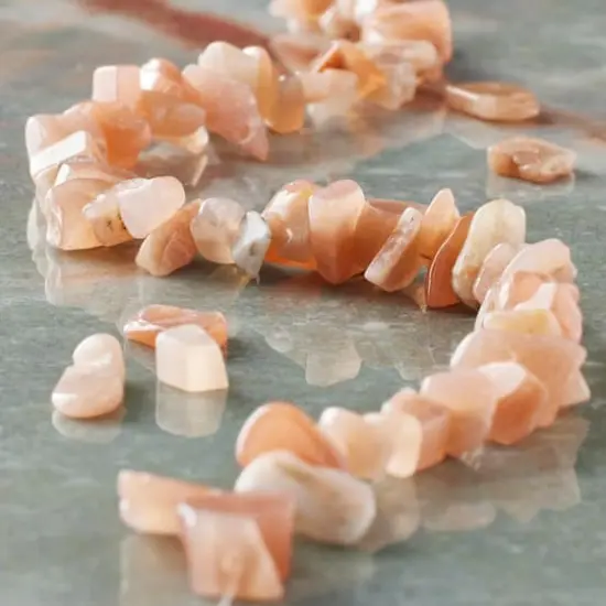 Natural Pink Sunstone Chip Beads by Bead Landing&trade;  {3}